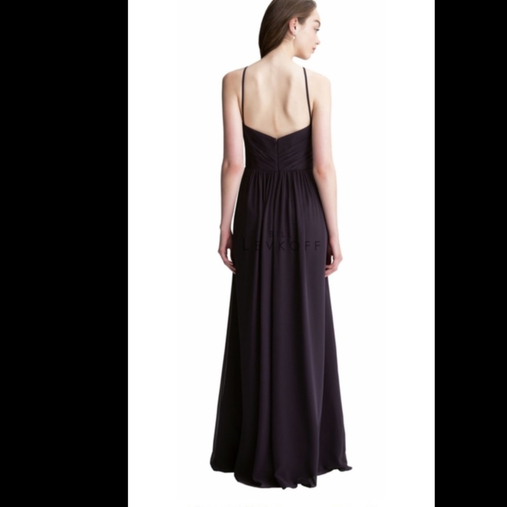 Bill Levkoff style 1405 plum evening dress - Picture 2 of 9